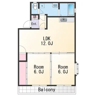 サンライト今福【2階】の間取り