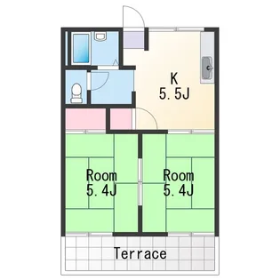 フォーブル加納【1階】の間取り