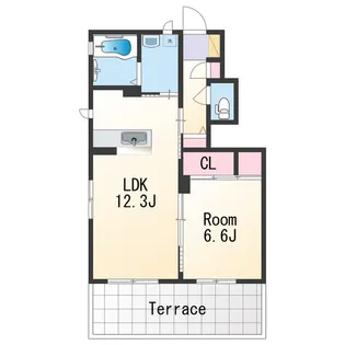 シャーメゾン有本【1階】の間取り