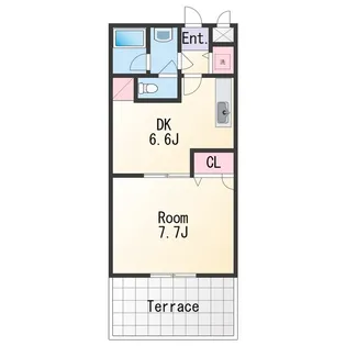 フジパレス三葛【1階】の間取り