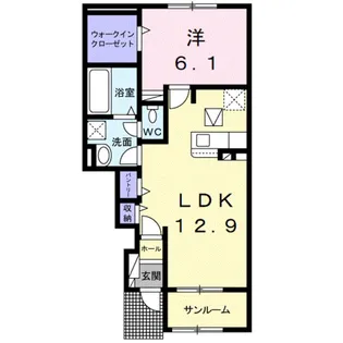 コーネリア西浜Ⅰ【1階】の間取り