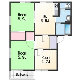 フレグランスロゼ【2階】の間取り