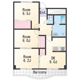 水原マンションⅡ【3階】の間取り
