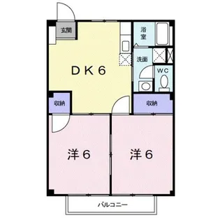 カーム和田【2階】の間取り