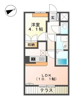 グランシャリオ【1階】の間取り