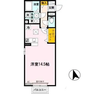 ソレアードi【1階】の間取り