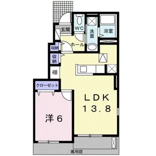 アトランティス【1階】の間取り