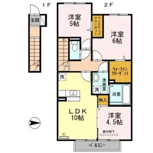 メゾン・モンテリベールⅥ 【2階】の間取り