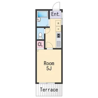 TJ田尻【1階】の間取り