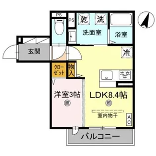 D−grace秋月【2階】の間取り