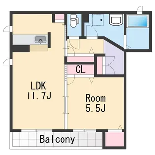 シャーメゾン砂山南【1階】の間取り
