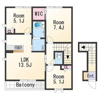 MAST COURT秋葉【2階】の間取り