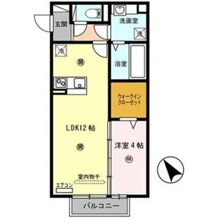 フィオーレ野崎Ⅱ【2階】の間取り