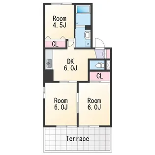 セジュールK【1階】の間取り
