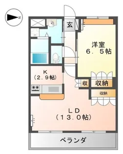 CoCo.グレイス【2階】の間取り