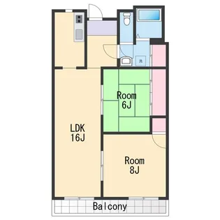 プレゼンス西浜【1階】の間取り