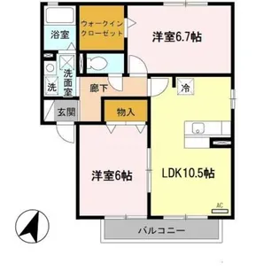 LE FIGARO(ラフィガロ) Ⅲ【1階】の間取り