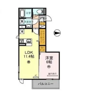 D−room宇須 光【1階】の間取り