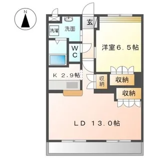 グレイスコート N’s【1階】の間取り