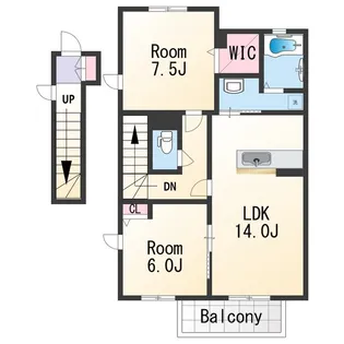 シャーメゾンKUKI【2階】の間取り