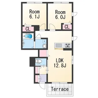 シャーメゾンフローラ【1階】の間取り