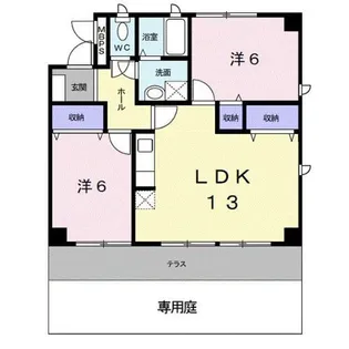 アステール宮前【1階】の間取り