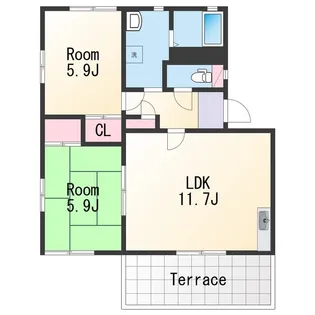 グラン・ファーム【1階】の間取り