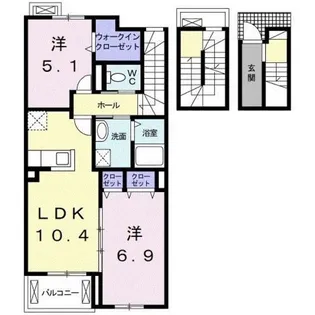 リヴェール聖【3階】の間取り
