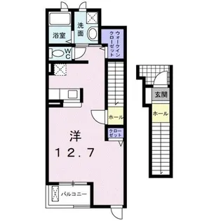 1Rの間取り画像