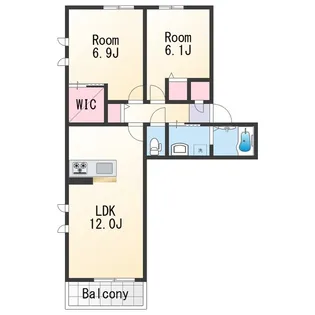 シャーメゾンBrilliant【2階】の間取り