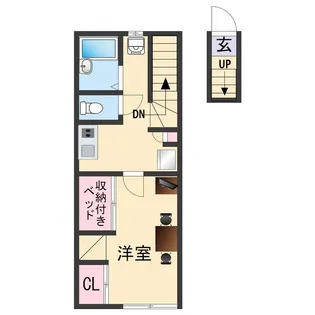 レオパレス仲【2階】の間取り