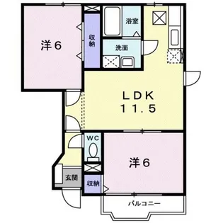 フェルマータⅡ FERMATA【1階】の間取り