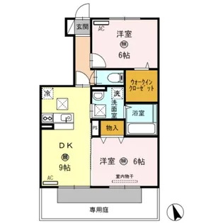 BIG JOY YAMATO【1階】の間取り