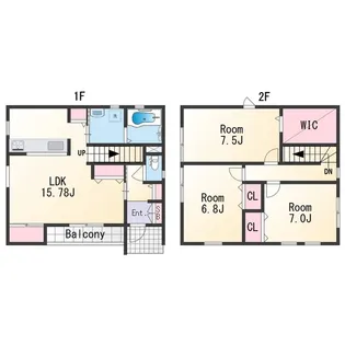 和歌山県和歌山市北出島【一戸建】の間取り