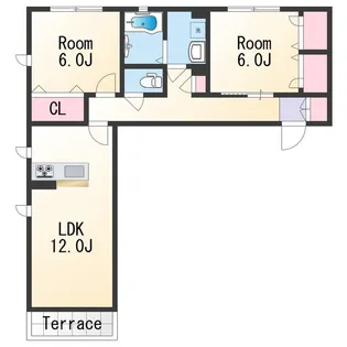 シャーメゾンガーデンズ紀三井寺【1階】の間取り
