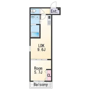 フジパレス市駅東ウエスト【3階】の間取り