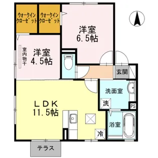 メゾン ド アンジュ【1階】の間取り