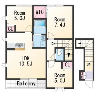 シャーメゾン紀水Ⅲ【2階】の間取り