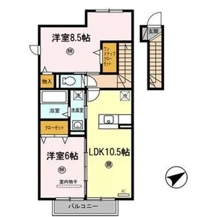 フォレスト コート【2階】の間取り