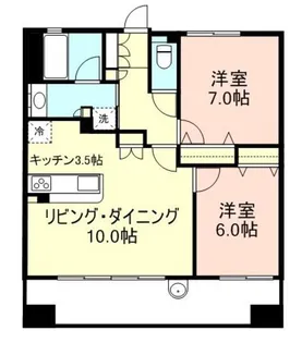 アリスト市駅前ルネッサンスコート【6階】の間取り