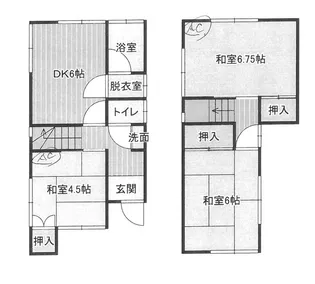 和歌山県和歌山市北島【一戸建】の間取り