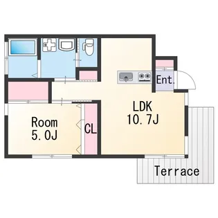 コーポ華【1階】の間取り