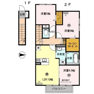 D−room延時 B棟【2階】の間取り