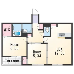 シャーメゾン中島【1階】の間取り