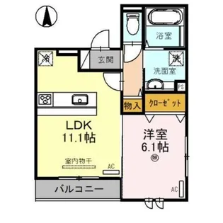 D−roomN・KⅠ【2階】の間取り