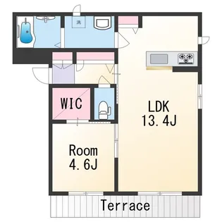 べレオ堀止西【1階】の間取り