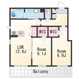 べレオ和歌山駅東【3階】の間取り