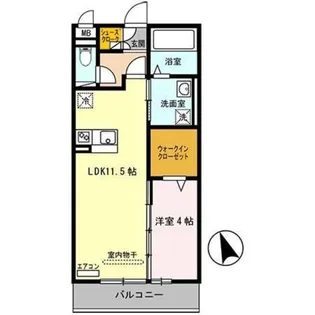 エトワール【1階】の間取り