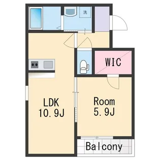 フジパレス和歌山黒田Ⅰ番館【1階】の間取り