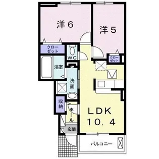 ミレ グランデ Ⅲ【1階】の間取り